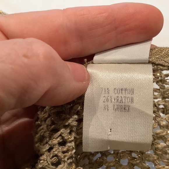 Rickie Freeman for Teri Jon 3-Piece Linen Metallic Casual Pant Suit Set, Size 12 - Picture 7 of 15